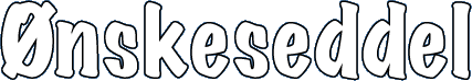 Ønskeseddel